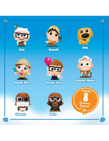 Paquete Coleccionista Disney Doorables Up - 8 Figuras 3.81cm