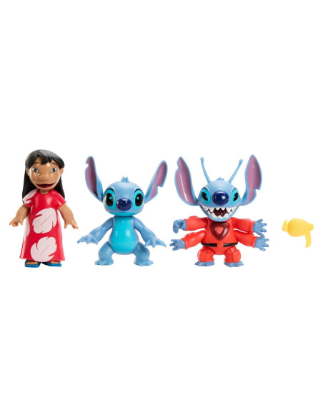 Juego de 3 figuras de acción Mattel Disney Lilo & Stitch