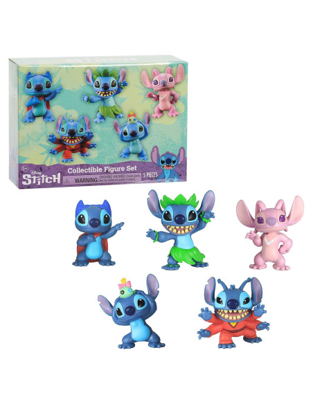 Juego de Figuras Coleccionables Stitch Disney 5 Piezas