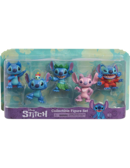 Juego de Figuras Coleccionables Stitch Disney 5 Piezas