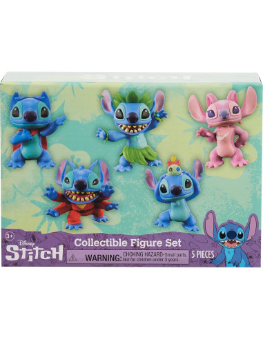 Juego de Figuras Coleccionables Stitch Disney 5 Piezas