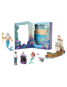 Set de Muñeca Sirena Ariel Disney Mattel con 6 Personajes