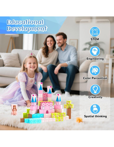 Bloques Magnéticos Hiwawind Castillo Princesa 0.54 kg