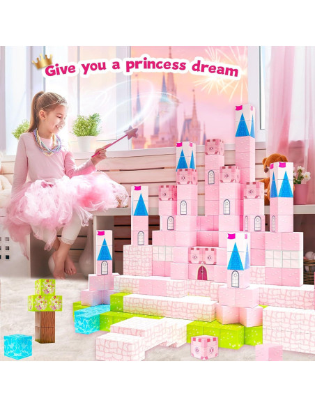 Bloques Magnéticos Hiwawind Castillo Princesa 0.54 kg Bloques Magnéticos Hiwawind Castillo Princesa 0.54 kg