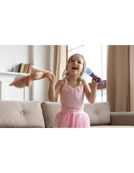 Micrófono de Juguete eKids Ariel para Niños con Música y Luces