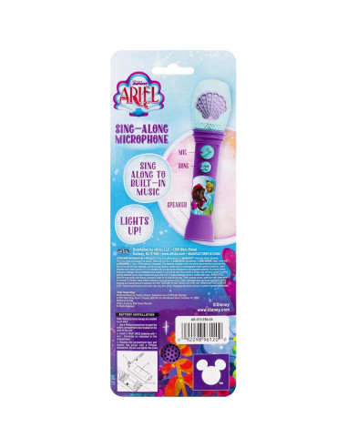 Micrófono de Juguete eKids Ariel para Niños con Música y Luces