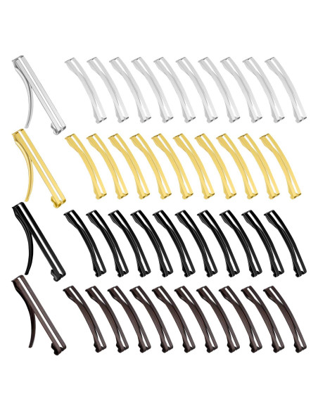 48 Clips de Pelo de Metal Antideslizantes WILLBOND 6x1 cm