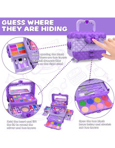 Kit de Maquillaje para Niñas 54 Piezas Dpai Púrpura 2