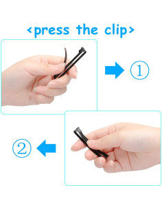 48 Clips de Pelo de Metal Antideslizantes WILLBOND 6x1 cm 2