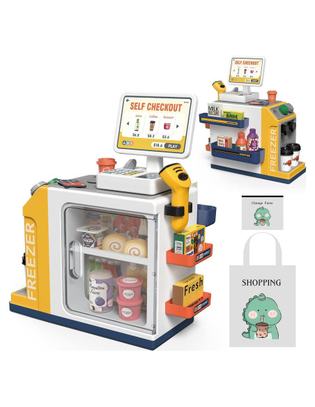 Juego de Caja Registradora POFJOEQ 48PCS para Niños