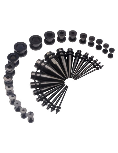 Kit de Estiramiento de Orejas 36 Piezas CABBE KALLO Acero Inoxidable