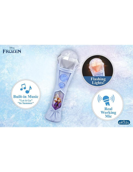 Micrófono Infantil KIDdesigns Frozen 2020 con Música y Luces