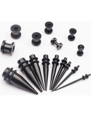 Kit de Estiramiento de Orejas 36 Piezas CABBE KALLO Acero Inoxidable