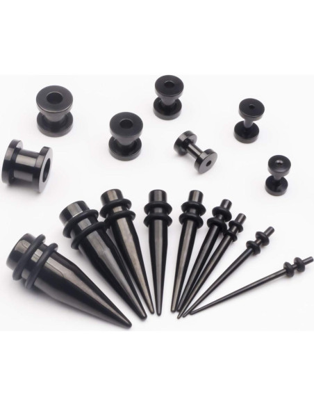 Kit de Estiramiento de Orejas 36 Piezas CABBE KALLO Acero Inoxidable