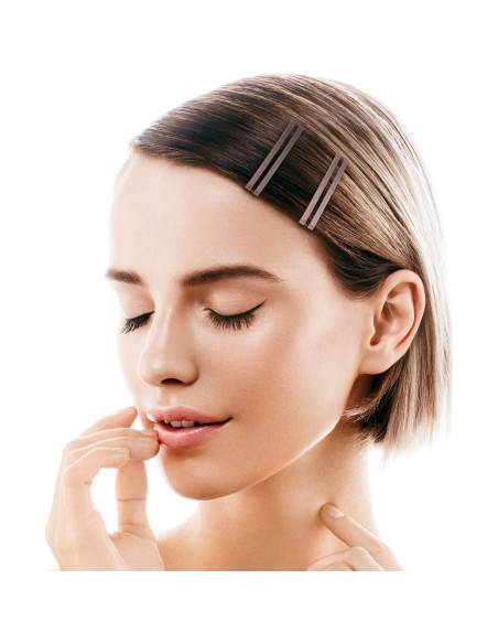 48 Clips de Pelo de Metal Antideslizantes WILLBOND 6x1 cm
