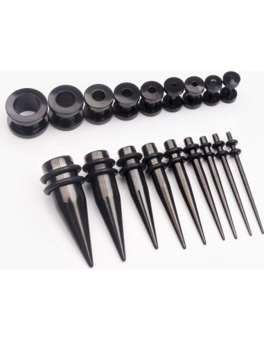 Kit de Estiramiento de Orejas 36 Piezas CABBE KALLO Acero Inoxidable