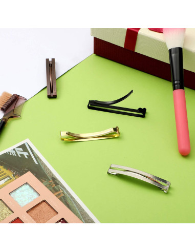 48 Clips de Pelo de Metal Antideslizantes WILLBOND 6x1 cm