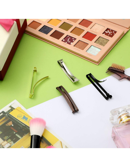 48 Clips de Pelo de Metal Antideslizantes WILLBOND 6x1 cm