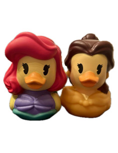 Patitos de Goma Disney Just Play Ariel y Belle 12.7 cm