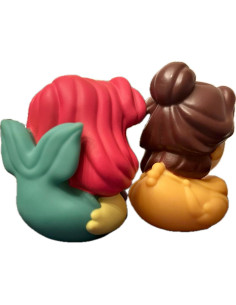 Patitos de Goma Disney Just Play Ariel y Belle 12.7 cm 2