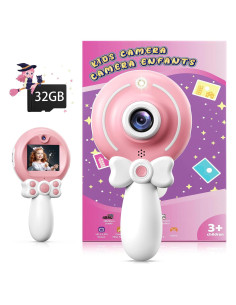 Cámara Digital de Juguete TEKFUN KC006 Rosa 48MP 1080P