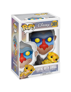 Funko POP Disney El Rey León Rafiki con Simba 9.5 cm