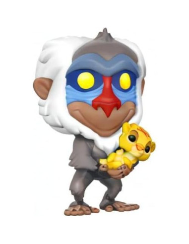 Funko POP Disney El Rey León Rafiki con Simba 9.5 cm