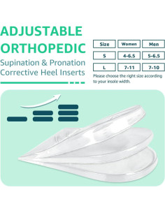 Plantillas Ortopédicas Skyfoot 3 Capas Ajustables Cristal 2