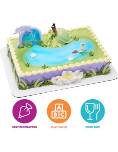 Adorno de Pastel DecoSet Princesa Disney Tiana 3 Piezas 2