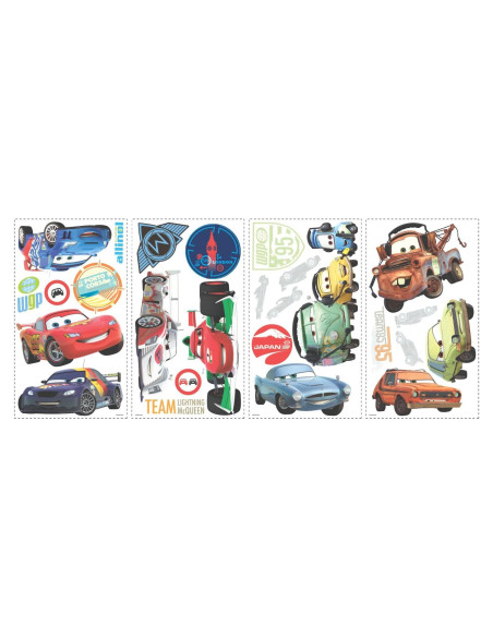Calcomanías de Pared Cars 2 RoomMates - Peel and Stick