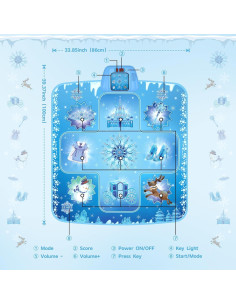 Alfombra de Baile Electrónica GirlsHome - Frozen 101,6x86,4cm 2