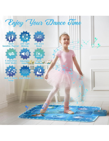 Alfombra de Baile Electrónica GirlsHome - Frozen 101,6x86,4cm