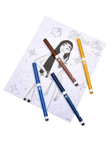 Set de Colorea por Números Disney WISH! con 12 Marcadores