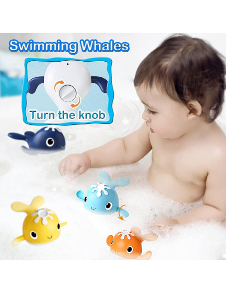 Juguetes de baño LOYUEGIYO, juego de pesca magnética para bebés