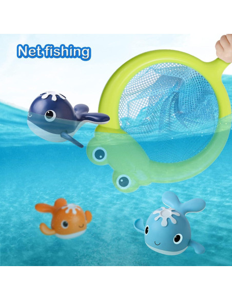 Juguetes de baño LOYUEGIYO, juego de pesca magnética para bebés