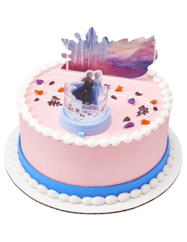 DecoSet Disney Frozen 2 - Adorno de Tarta Elsa y Anna