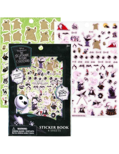 Libro de Pegatinas Disney Pesadilla Antes de Navidad 300 Piezas