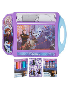 Juego de Arte Rodante Disney Frozen - 8 Crayones y Stickers