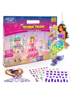 Kit de Manualidades Imagimake Espejo Mosaico Princesa Unicornio