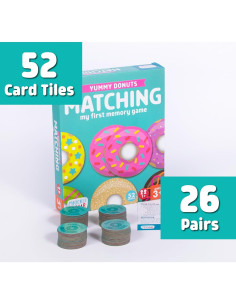 Juego de Emparejamiento Chuckle & Roar Donut - 52 Fichas 2