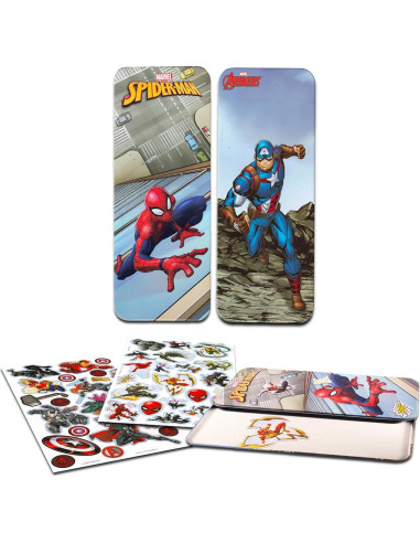 Kits de Vestir Magnéticos Disney 25 Piezas - Capitán América y Spiderman
