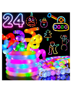 Varitas LED Brillantes Jishi 8-Pack para Fiestas y Juguetes