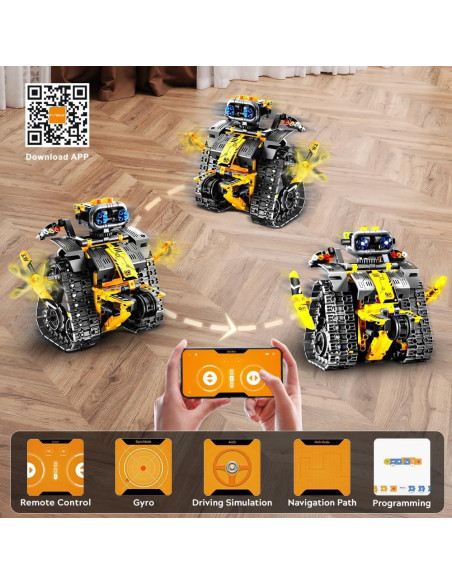 Set de Construcción Robot 5-en-1 INSOON Control Remoto