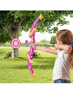 Juego de Arco y Flecha NIPLOOOW con Luces LED y 10 Flechas 2