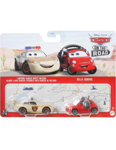 Disney Cars 2 Pack Rayo McQueen y Bella Cadavre 1:55