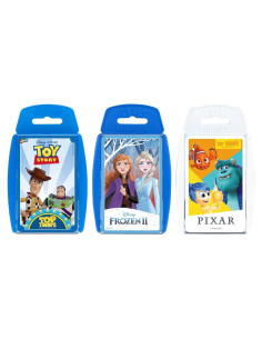 Juego de Cartas Top Trumps Disney Pixar y Frozen 2 - 30 Personajes