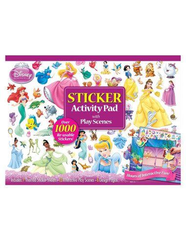 Almohadilla de Actividad de Pegatinas Bendon Princesa Disney