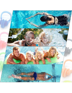 Clips de Nariz para Nadar Zooshine 12PCS Silicona Reutilizables 2