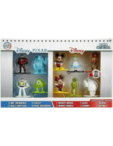 Figuras Miniatura de Metal Fundido Jada Disney - Paquete de 10