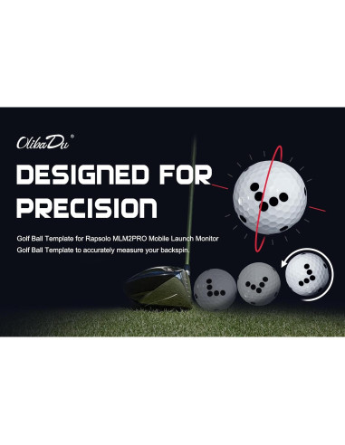 Plantilla Marcador Pelotas Golf OlibaDu M1014 Verde